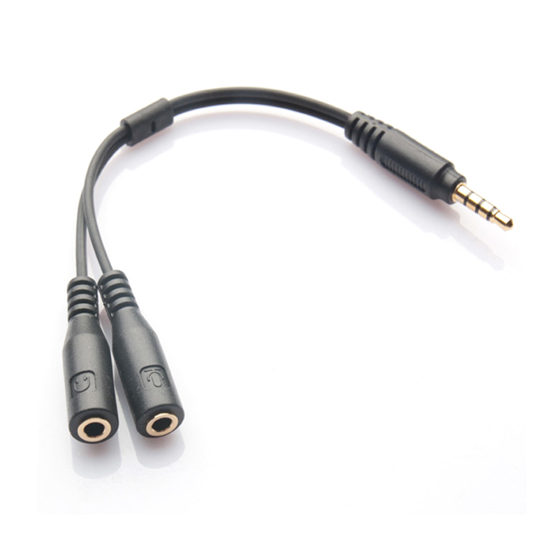 audio splitter for headphone and microphone