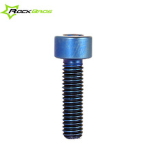 ROCKBROS Titanium Ti Bolt Screw bolts washers M5 x 18mm Allen Head Blue 5pcs