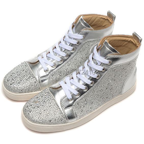 Men Shoes Silver Strass Men Shoes Silver Strass