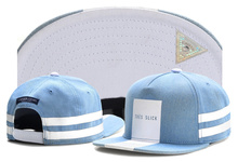 Brand C&S TRES SLICK CAP light blue denim white snapback hat for men women adult sports hip hop street outdoor sun baseball cap