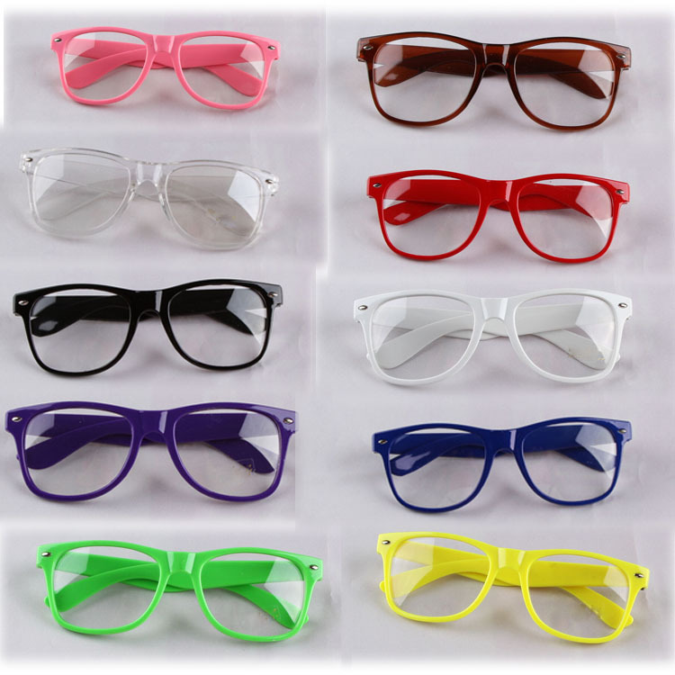 Wholesale New Arrival 9 Colors Retro Frame Trendy Glasses With No Prescription Lenses HG 0062