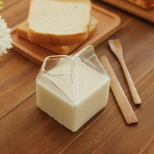200ML Creative Mini Milk Carton shaped Glass Milk Pot