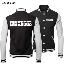 Promotion 2015 New Fashion Printed Winter Mens Coats European and American Style Divididos Rock Band Baseball Casual Jacket Men