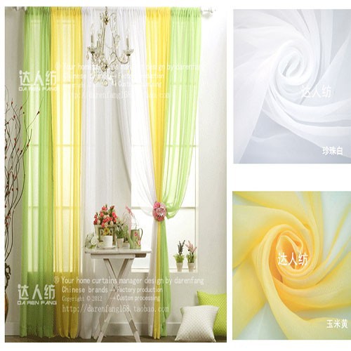 2015 Quality Finished Tulle Curtains for the Living Room Bedroom Kitchen Window Roman Blind , Valance , Gauze , Sheer Curtain (16)