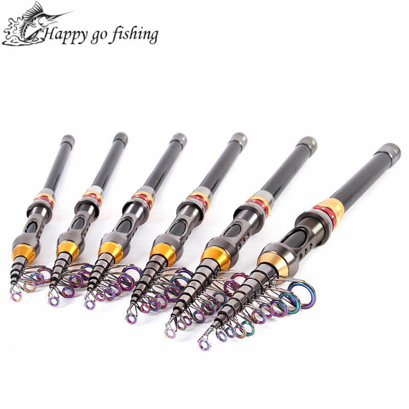 99% High Carbon 1.8M 2.1M 2.4M 2.7M 3M 3.6M Saltwater Portable Telescopic Fishing Feeder Rod Carbon Fishing Spinning Rod Pole