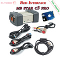 2016 07V New Mb Star C3 Pro With 5 Cables Red Interface Star C3 multiplexer diagnostic