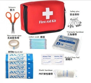Гаджет  free shipping cheap sale household Outdoor waterproof travel first aid kit (black zipper) mini  first-aid packet None Безопасность и защита