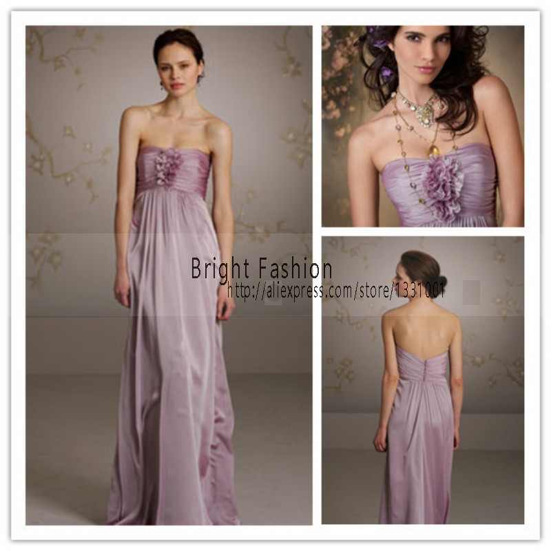 Bridesmaid dresses purple and silver