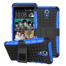 High Quality Touch Armor Cover Heavy Duty Case For HTC Desire 620 Hard Cases With Stand Function 2 In 1 Design PY