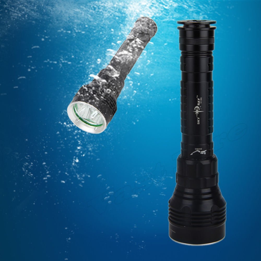 8000lm Scuba Diving 5x Cree Xm l L2 LED Torch Flashlight Hand Held