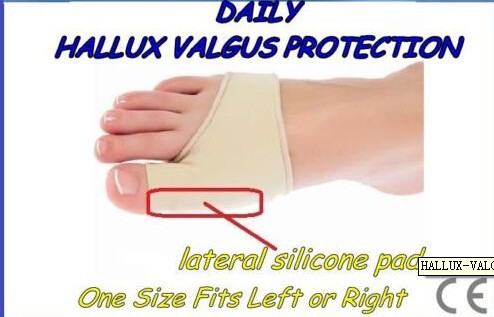 Free Shipping HALLUX VALGUS PRO TECTION DAY BUNION PROTECTOR LATERAL SILICONE GEL PAD FOOT 2pieces= 1 pairs6