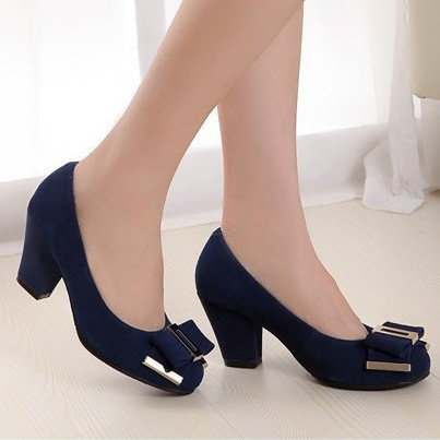 blue sole pumps