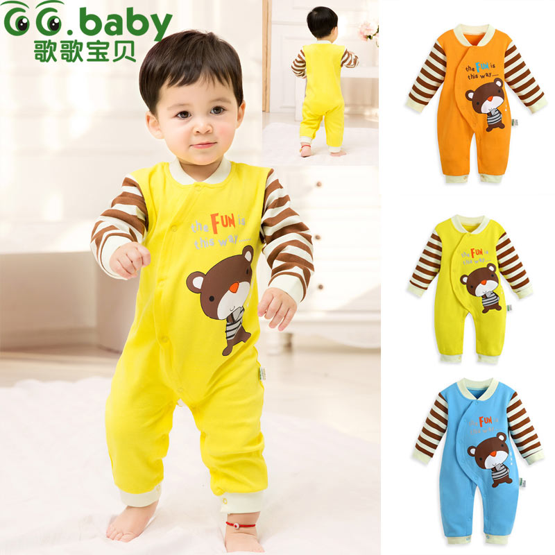 Newborn Baby Boy Girls Rompers Long Sleeve Cotton Romper Clothes Baby Jumpsuit For Babies Unisex Animal