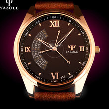 YAZOLE Business Quartz Watch Men 2016 Wristwatches Male Clock Wrist Watch Mens Top Brand Luxury Quartz-watch Relogio Masculino