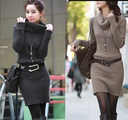Cashmere sweater dress