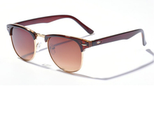 10 Colors New 2015 Retro Clubmaster Sunglasses Men Fashion Half Frame Metal Vintage Coating Sunglass Women