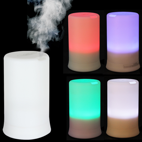 Гаджет  100ML 4 LED Colors & 4 Timing Modes Ultrasonic Aroma Vibration Diffuser & Humidifier - White None Бытовая техника