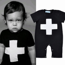 Nununu Bobo Choses Summer Baby Girls Boys Short Sleeve Rompers Kids Clothes Baby Cross Pattern Jumpsuit Baby Party Costume Bebes