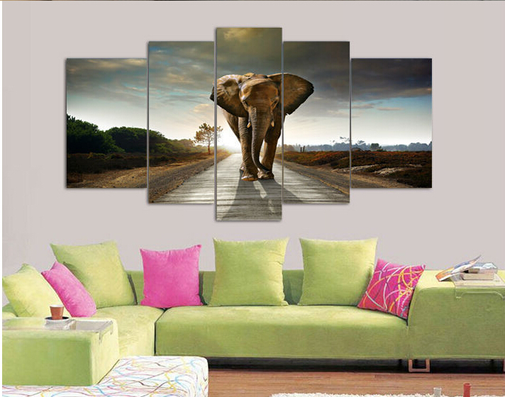 Online krijg goedkoop olifant fotolijsten aliexpress.com ... Modern woonkamer schilderij