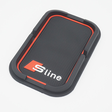 High Quality Car Mobile Phone S line Anti-Slip Mat For AUDI Q5 Q7 A1 A3 A4 A5 A6 All Series Car Interior Accessories Car Styling