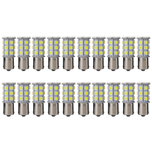 2015 New 20psc/lot 1156 Car White 5050 SMD 27 LED Tail Brake Stop Signal Light Bulb 12V MA239