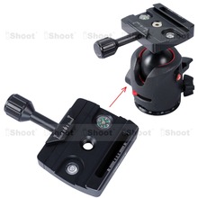 Clamp for Manfrotto 490 494 496 498 054 055 057, 200PL 410PL, RRS BH55 BH40 BH30 BH25, Arca Fit Ball Head Quick Release Plate