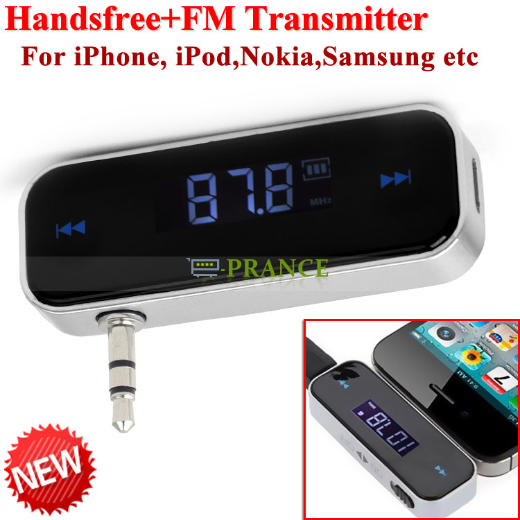 [50 OFF] Hot 3.5mm In car Handsfree Wireless FM Transmitter for iPhone