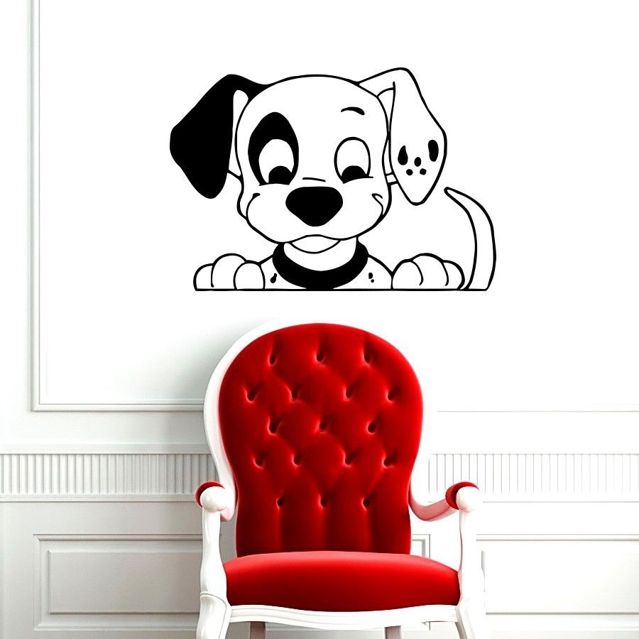 WALL VINYL STICKER DECAL ART MURAL DALMATIAN DOG BABY KID ROOM NURSERY