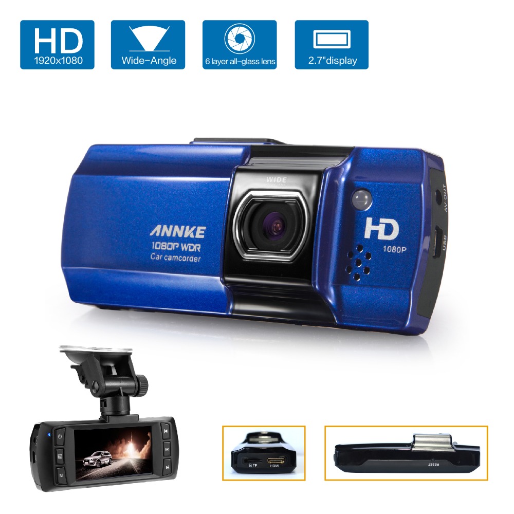 Annke Car-styling Mini Auto Car DVR Camera 6G Dashcam Full HD 1080P Video Registrator Recorder G-sensor Night Vision Dash Cam