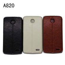 2015 New Lenovo A820 Original Ocube Protective holster with cover leather case For A 820 Smartphone