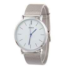 BB New Fashion Gold Women Watch Men Elegant Casual Steel Mesh Quartz Watches Ladies Boutique Gift Geneva Wristwatch Silver 2016