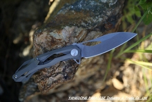 ALEXEY KONYGIN Decepticon 2 Custom Knife Factory Folding Knife D2 Blade Titanium Handle Tactical Hunting Knife