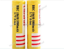 4 Pcs lot 18650 battery Ultrafire 3 7V 5000mAh Li ion Rechargeable Battery for T6 Flashlight