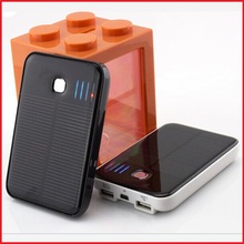 Portable Solar Power Bank 5000MAH bateria externa portatil Dual USB LED External Mobile Phone Battery Charger Backup Powerbank