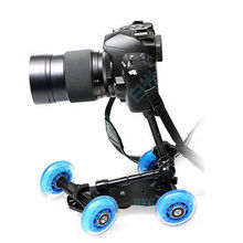 Pro Kit Sale 2in1 Portable Micro Camera Dolly Car + 11″ Articulating Magic Arm for Smooth Video Steady Photo Studio Accessories