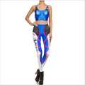 Game O W Sexy D VA Cosplay Costume Slim Games Tops and Pants 3d Print Leggings