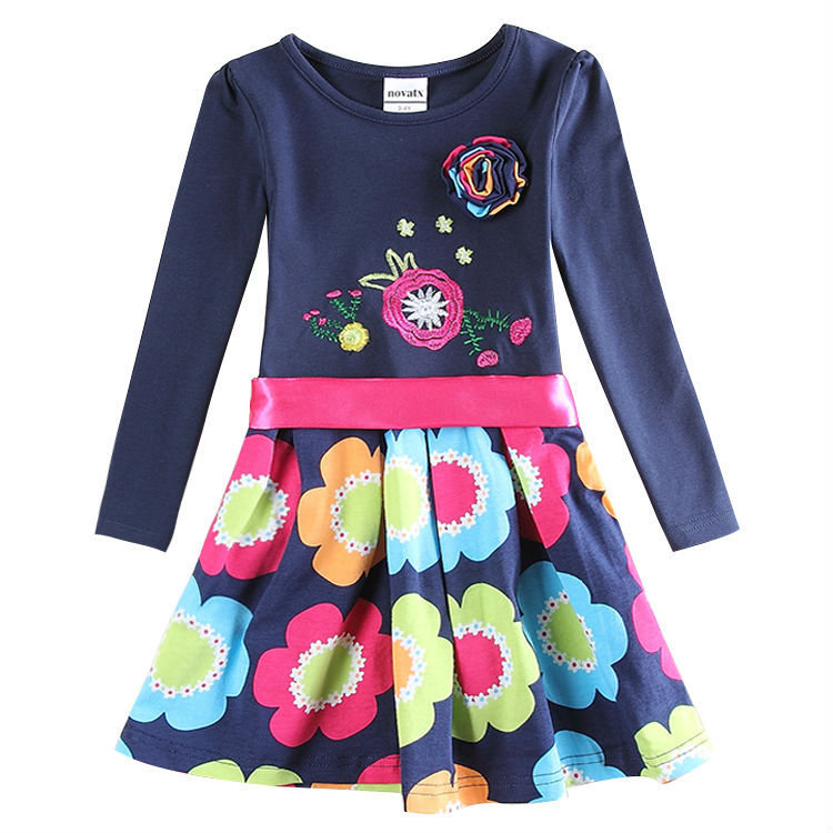 Baby Girl Dress Nova Floral Girls Party Dress Spring Flower Tutu Dress for Girls Cute Kids Clothes H5868