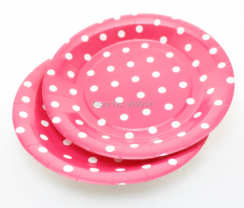 pink polka dot paper plates pink polka dot paper plates