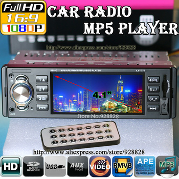 Новый 4.1 " TFT HD цифровой стерео FM радио MP3 MP4 MP5 аудио видео плееры плееры с USB / SD MMC порт автомобильная электроника в тире