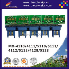 (TY-MX51) toner cartridge reset chip for Sharp MX-4128 MX-5128 MX4110 MX4111 MX5110 MX5111 MX4112 NT GT bkcmy 40/18k free DHL
