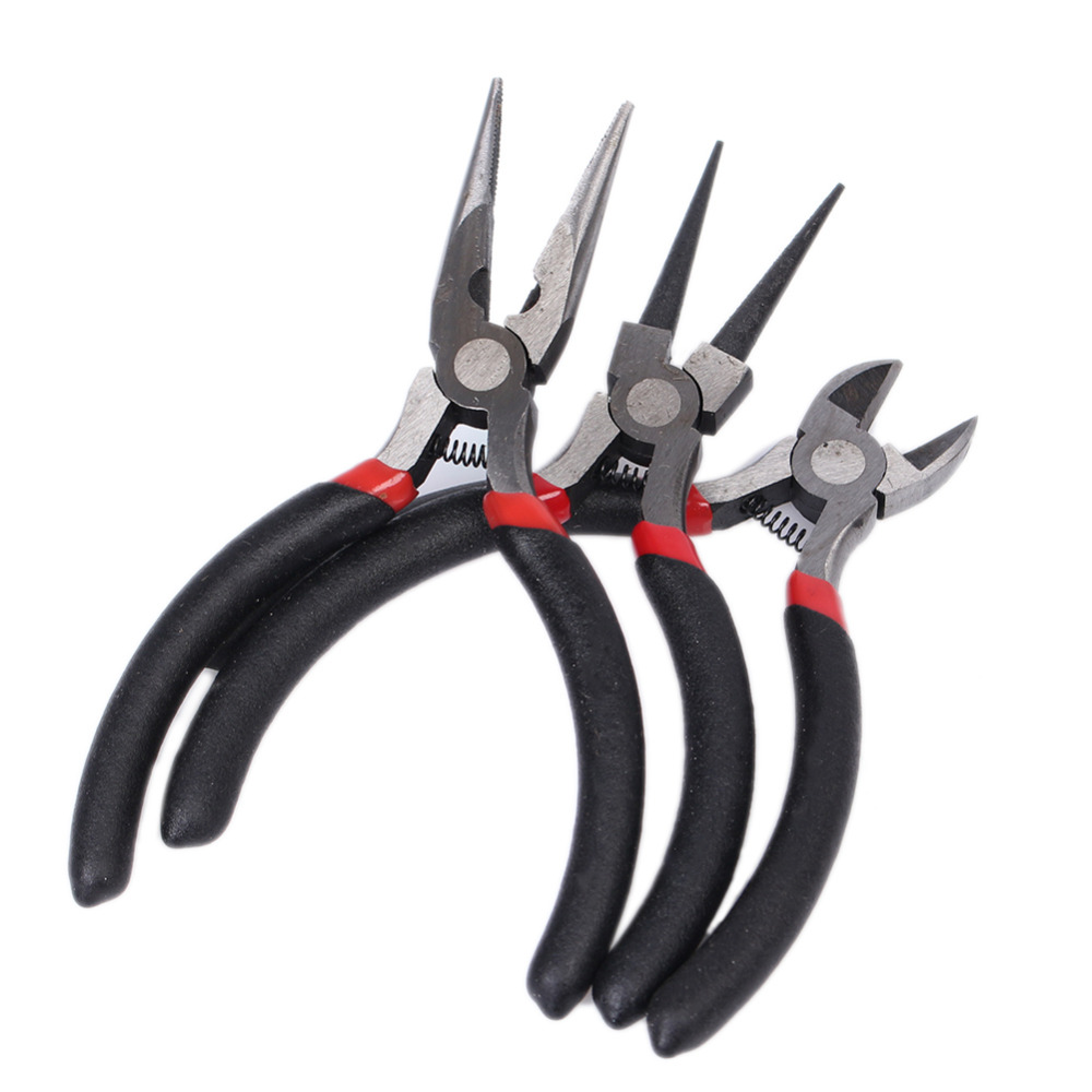3 Pcs Mixed Needle Round Nose Pliers Tool Kit Jewelry Making Tool