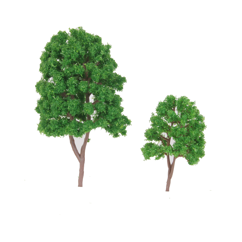 20pcs Green Trees Model Train Scenery Landscape N Scale 1/150 