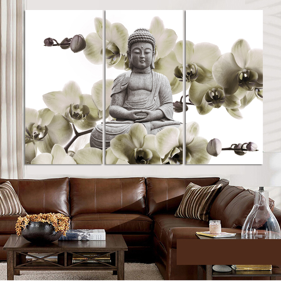 Compare prices on buddha canvas print 3 online shopping/buy low ... Slaapkamers toepassing gekleurde