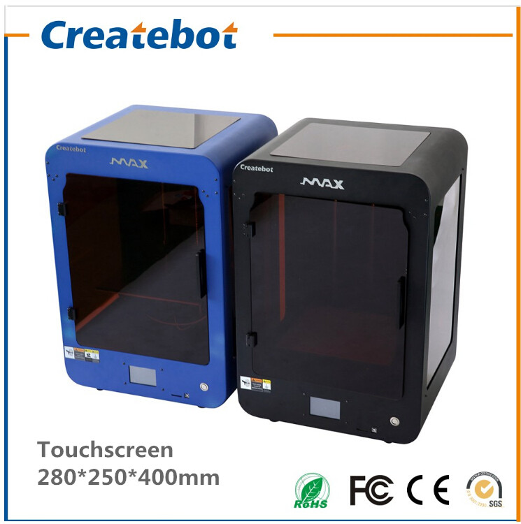 Blue Colored Max 3D Printer with dual nozzle touch screen