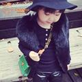 European Style Kids Fur Vest Fashion Faux Fur Girls Coat 2016 New Autumn Winter Children Waistcoats