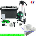 KaiTian 3D Green Laser Level with Tilt Slash Function and 360 Rotary Self Leveling Outdoor 532nm