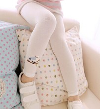 Baby Kid Girl Cotton Pant Embroidery Bird Warm Stretchy Leggings Trousers Free Shipping