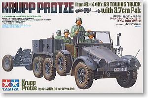 Tamiya military vehicles model rising German krupp truck + 37 mm antitank guns, 35259
