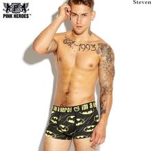 PINK HERO Cotton Cartoon Print Shorts Men’s Underwear Breathable Ropa Interior Hombre Calzoncillos Cueca Boxer Vetement Homme