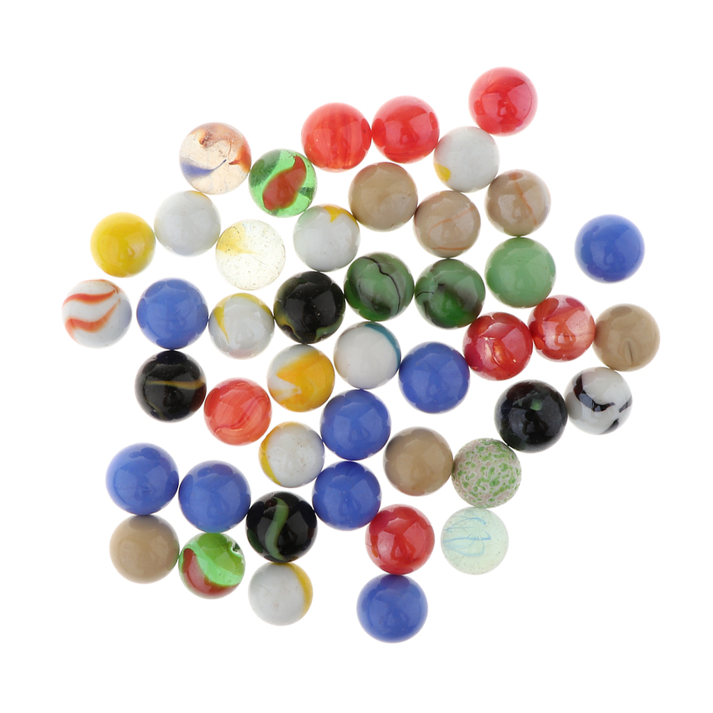 menolana Set of 20pcs Marbles Ball Glass Bead for Chinese Checkers Toy Home Decor #D